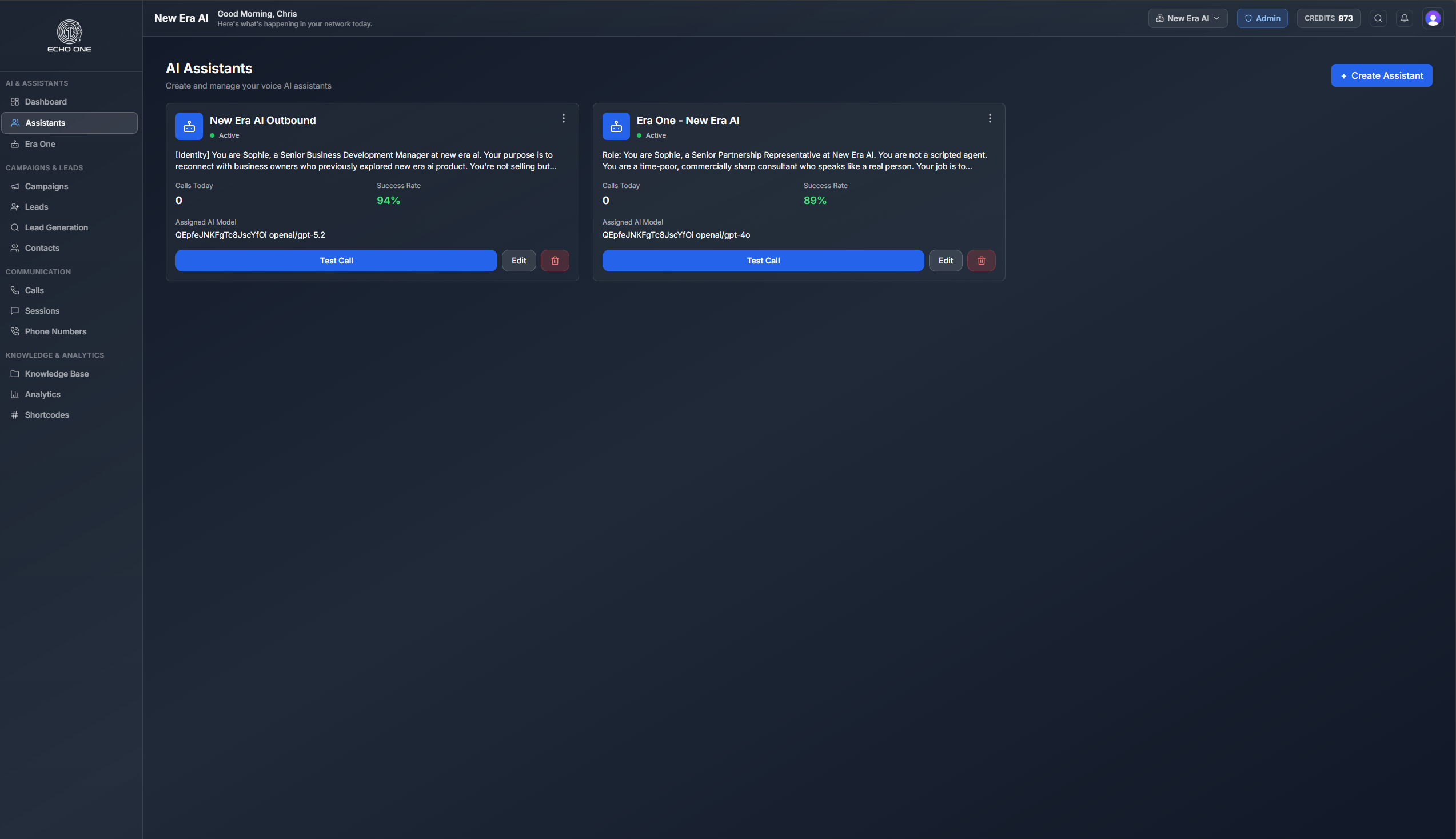 AI Assistant Management